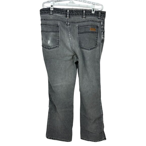 Comfort Action Sports Gray Slim Fit Jeans Size 35 Mens Casual Denim Five Pocket - Picture 6 of 11